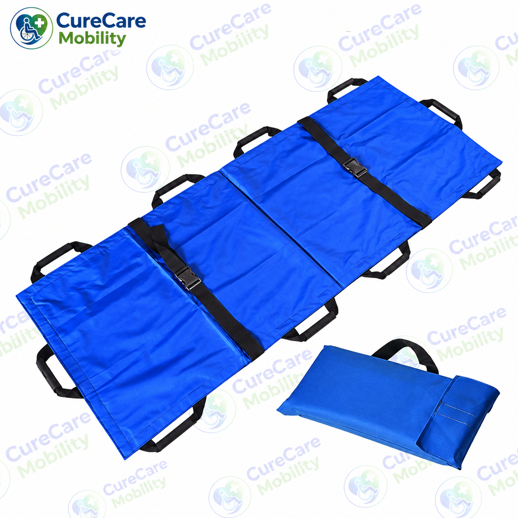 Foldable Patient Transfer Stretcher with Safety Straps
Lightweight Portable Patient Transfer Sheet with Carry Handles