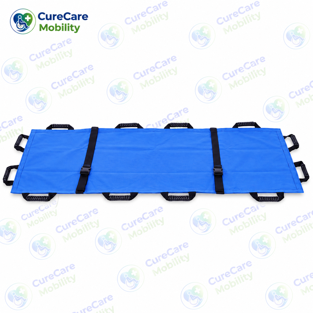 Foldable Patient Transfer Stretcher with Safety Straps
Lightweight Portable Patient Transfer Sheet with Carry Handles