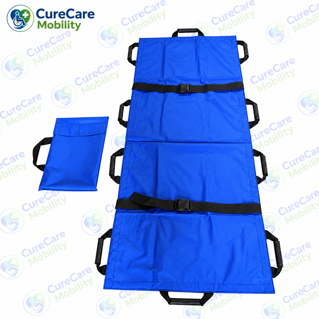 Foldable Patient Transfer Stretcher with Safety Straps
Lightweight Portable Patient Transfer Sheet with Carry Handles