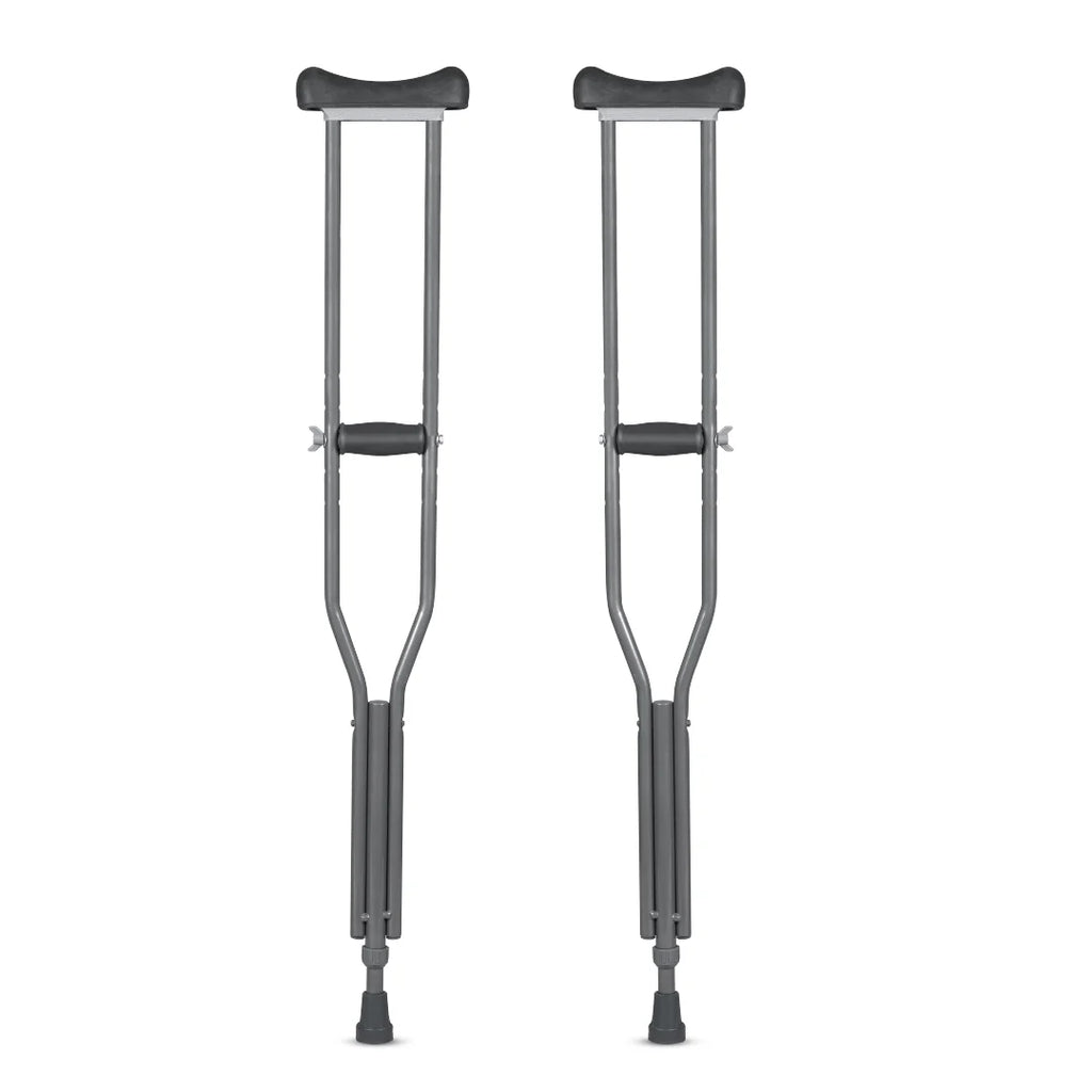 Vissco  Under Arm Crutches | Adjustable Elbow Support & Height | Light Weight | PVC grip Handle (1 Pair)