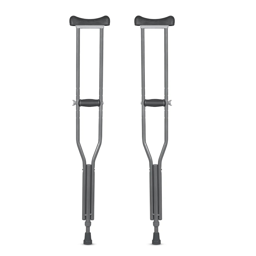 Vissco  Under Arm Crutches | Adjustable Elbow Support & Height | Light Weight | PVC grip Handle (1 Pair)