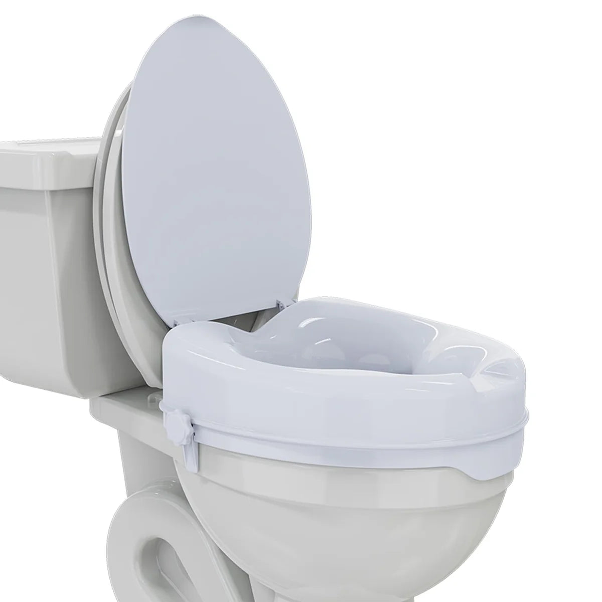 Commode Seat Riser for Western Style Toilet