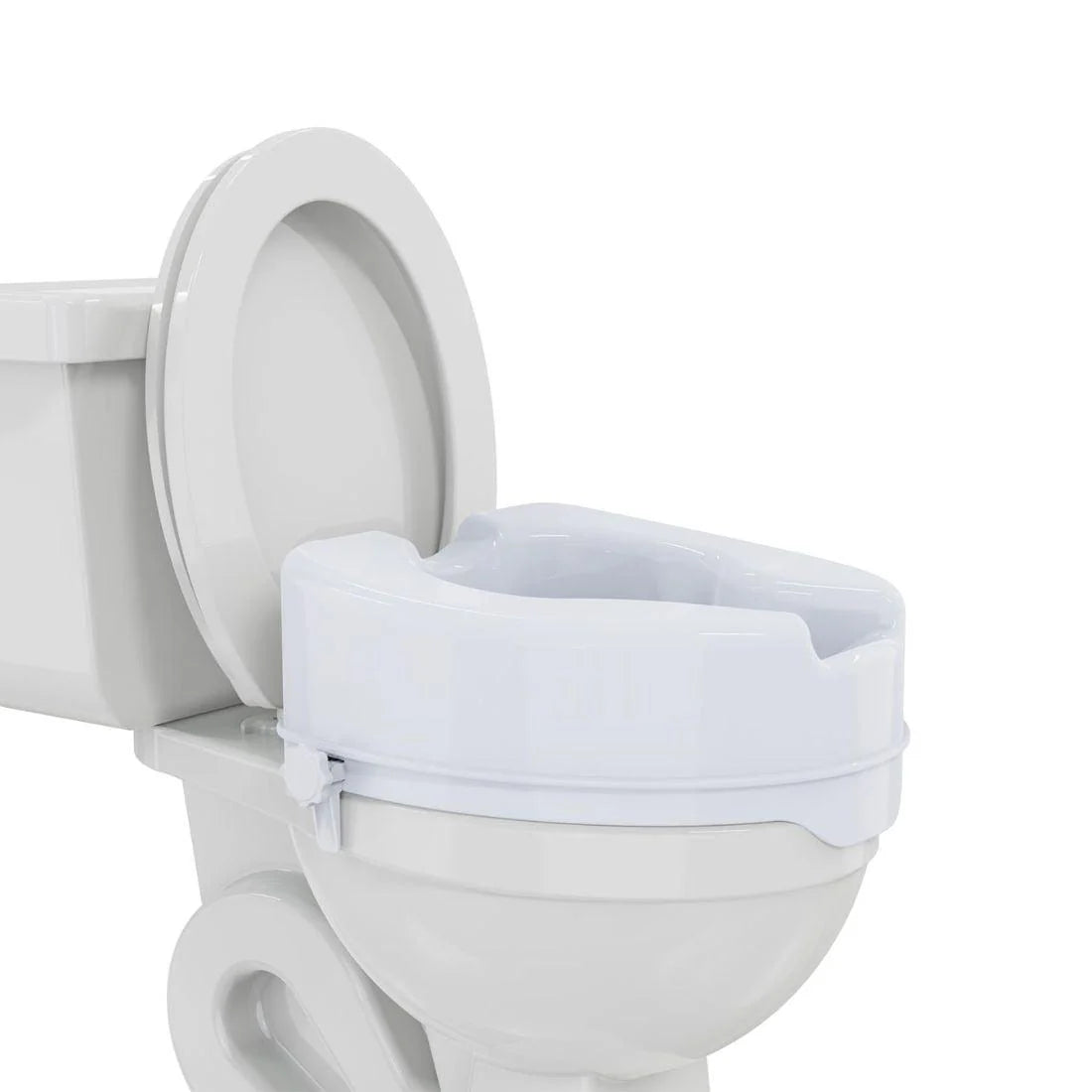 Commode Seat Riser for Western Style Toilet