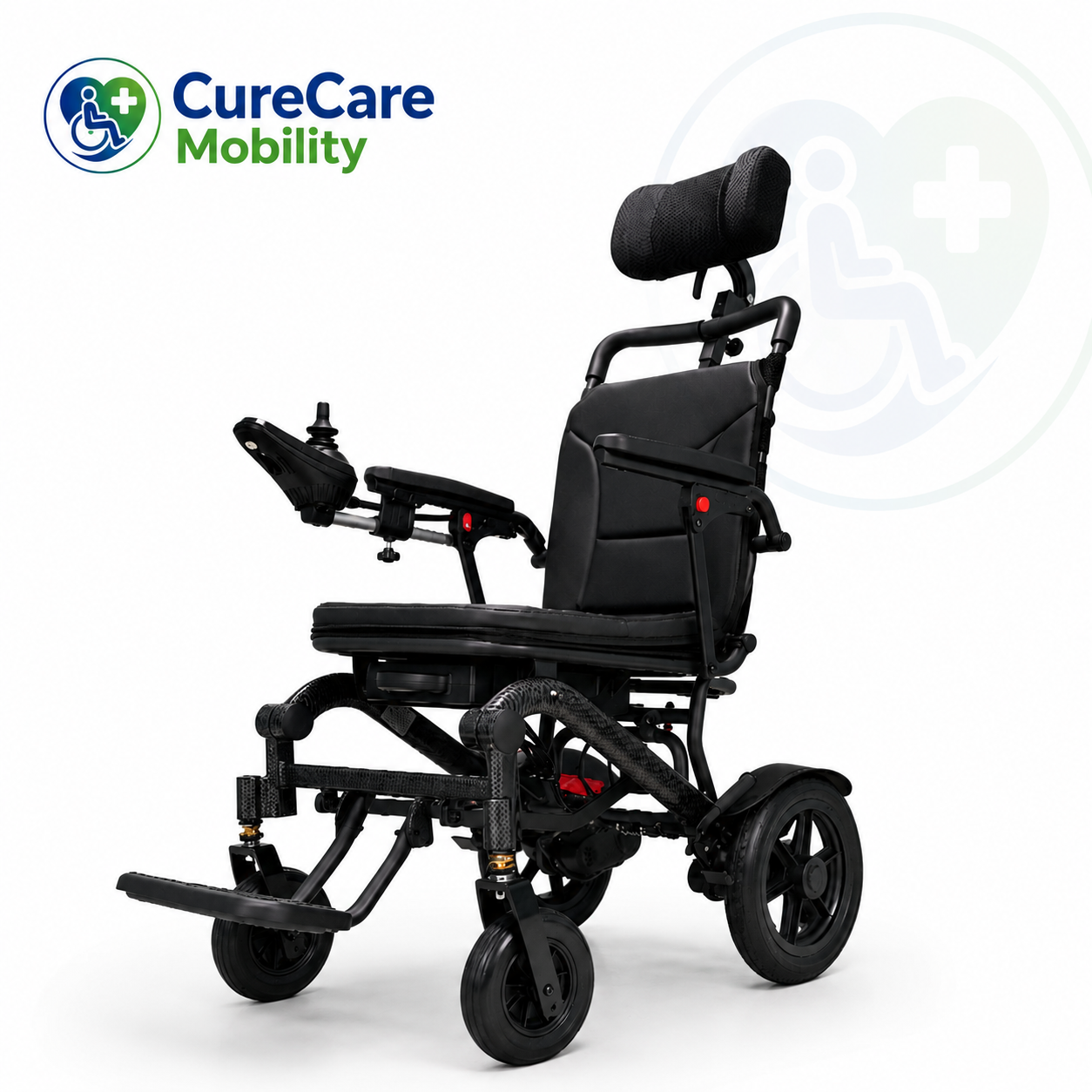 All-Terrain Folding Reclining Electric WheelchairAluminium Frame | 10" Rear Wheels | 120kg Capacityolding Reclining Electric Wheelchair with Detachable Battery