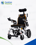 Travel Electric Wheelchair – Aluminium Frame Lithium Battery Foldable Trolley Type