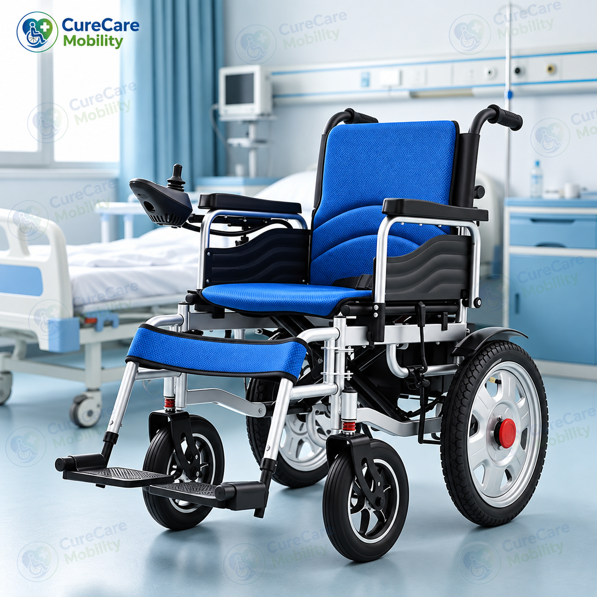 Foldable Electric Wheelchair – Lightweight Motorised Power Wheelchair