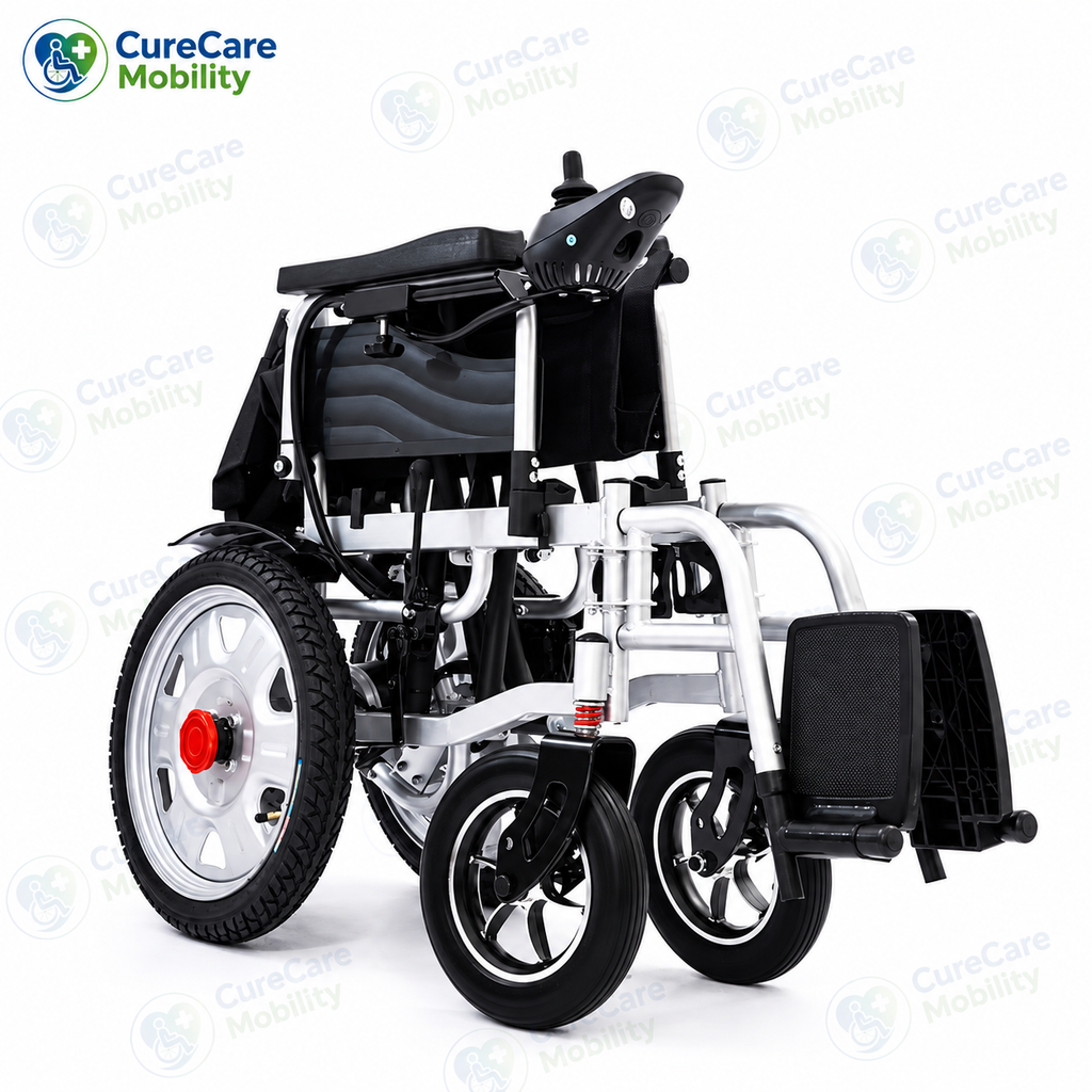 Foldable Electric Wheelchair – Lightweight Motorised Power Wheelchair