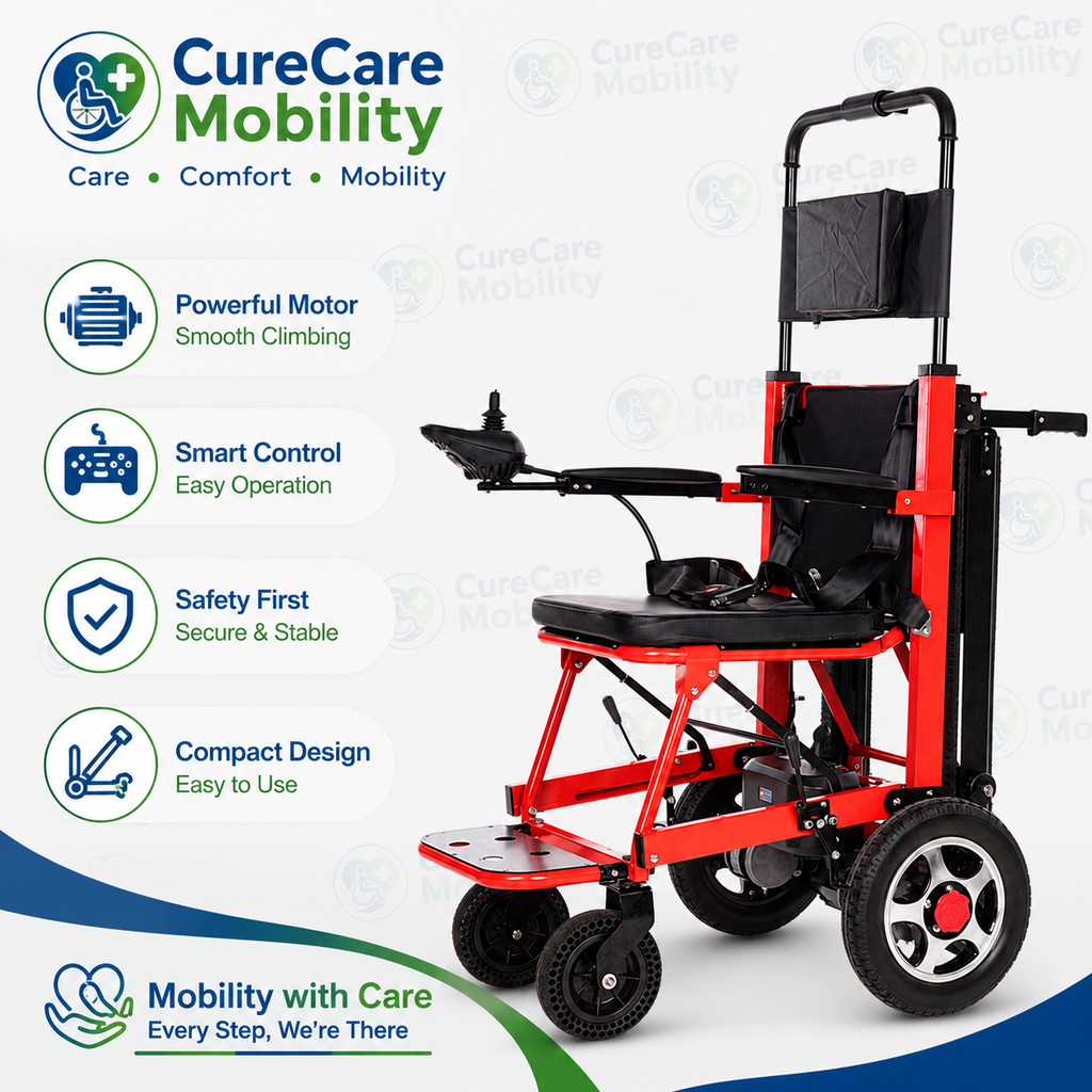 2 in 1 Staircase Lift Wheelchair cum Electric Wheelchair