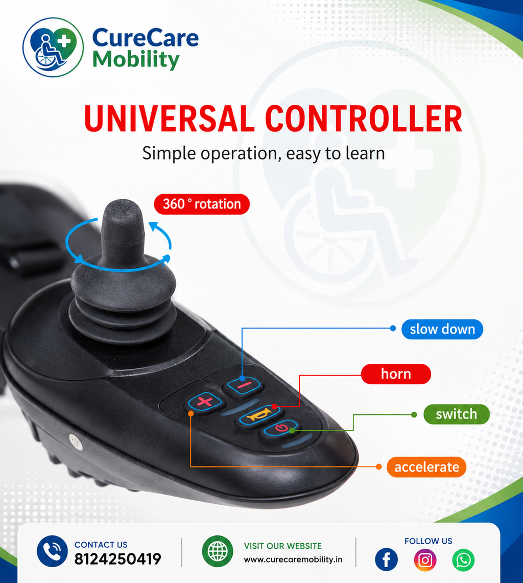 2 in 1 Staircase Lift Wheelchair cum Electric Wheelchair