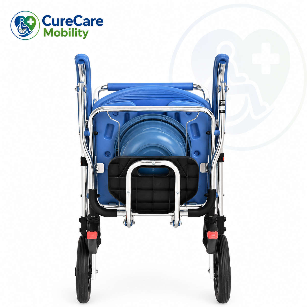 3 in 1 Foldable Aluminium Commode Wheelchair
Portable Shower Chair, Toilet Chair & Transport Wheelchair