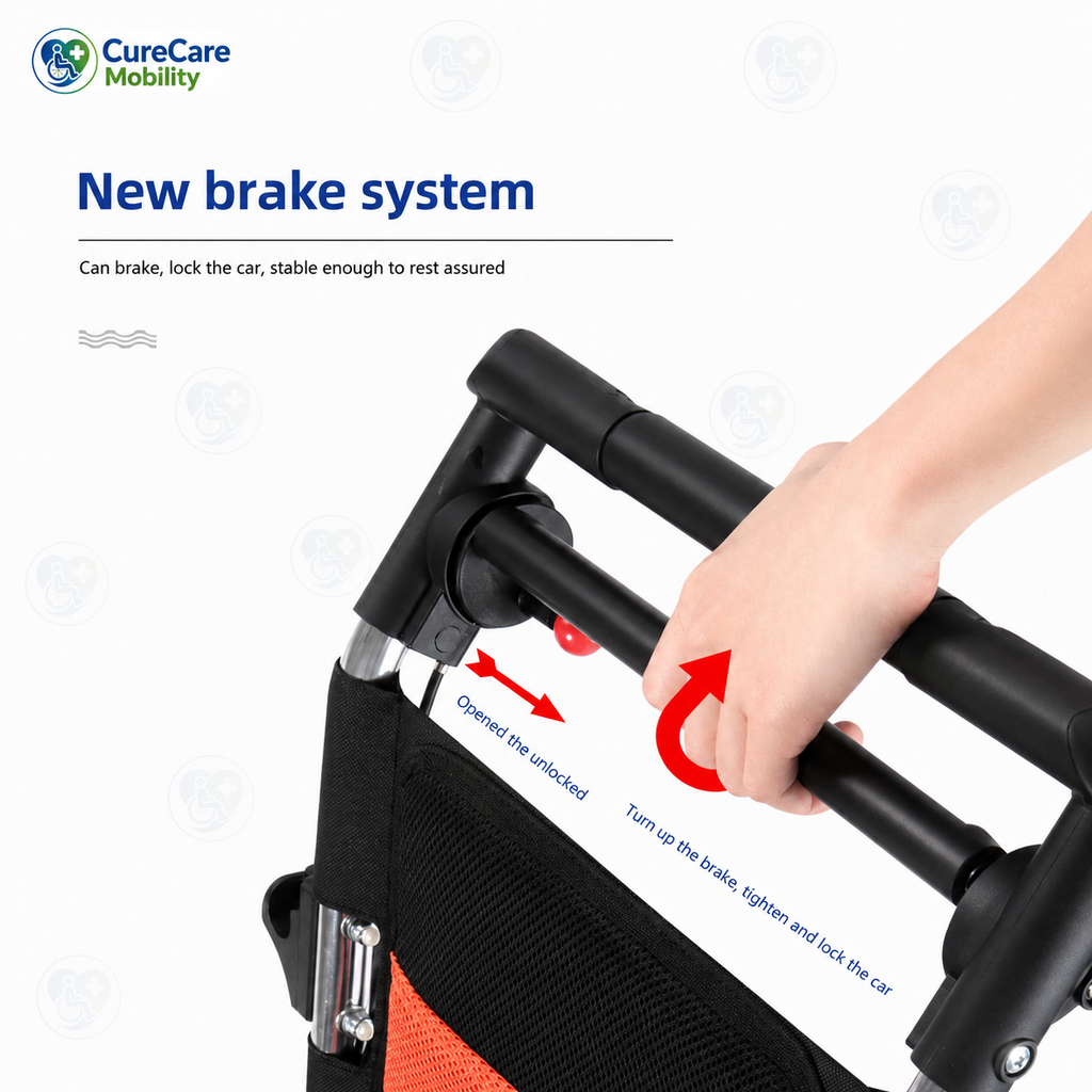 Lightweight Aluminium Foldable Wheelchair | Compact Travel Wheelchair with Elevating Leg Rest