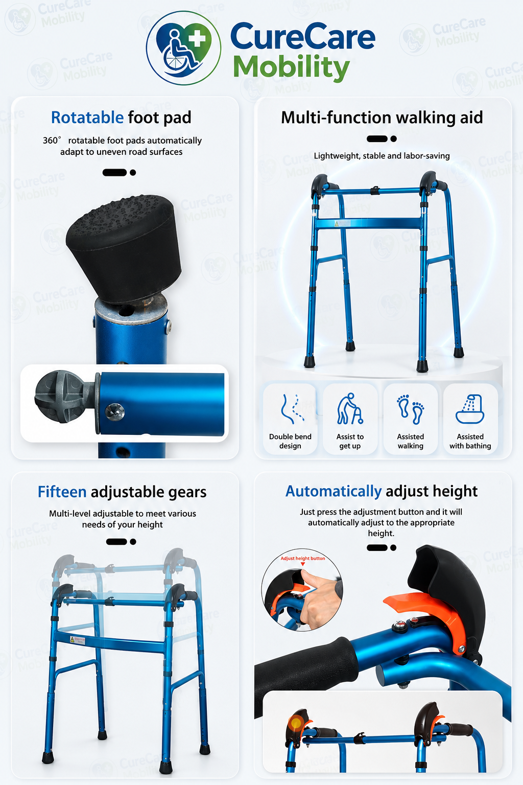 Foldable Stair Climbing Walker
