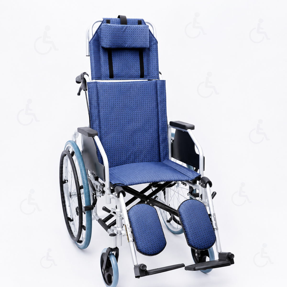 Reclining Aluminium Wheelchair with Elevating Leg Rest | Foldable Manual Wheelchair
