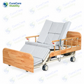 Electric Nursing Bed with Mattress | Adjustable Home Care Hospital Bed | 5 Function Motorized Medical Bed