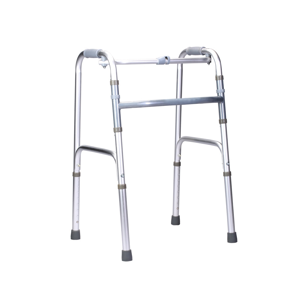 Lightweight Aluminium Frame & Foldable Walker with Height Adjustable, Reciprocating Walking Frame