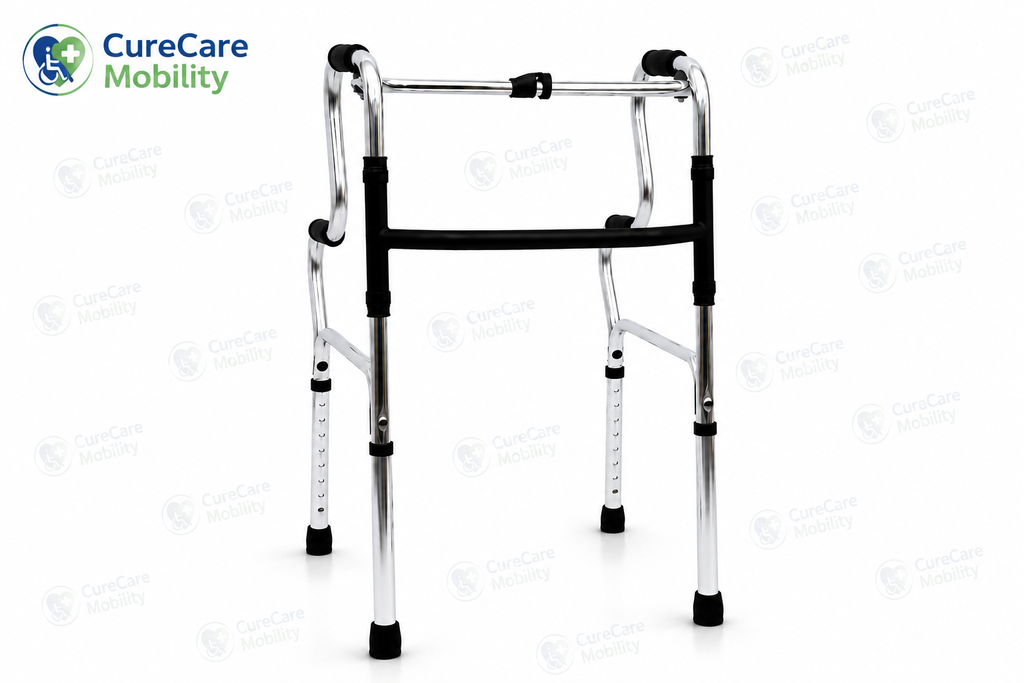 Foldable Step Walker Adjustable Height