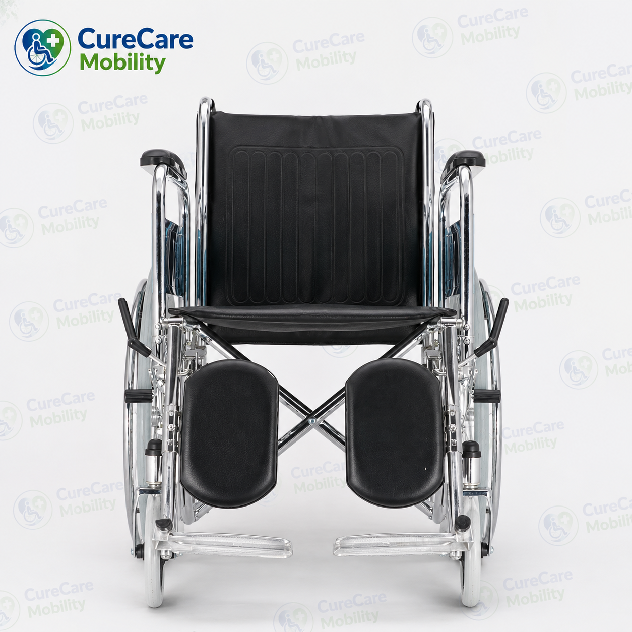 Orthopaedic Foldable Wheelchair with Detachable Armrest & Elevating Leg Rest