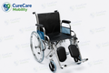 Orthopaedic Foldable Wheelchair with Detachable Armrest & Elevating Leg Rest