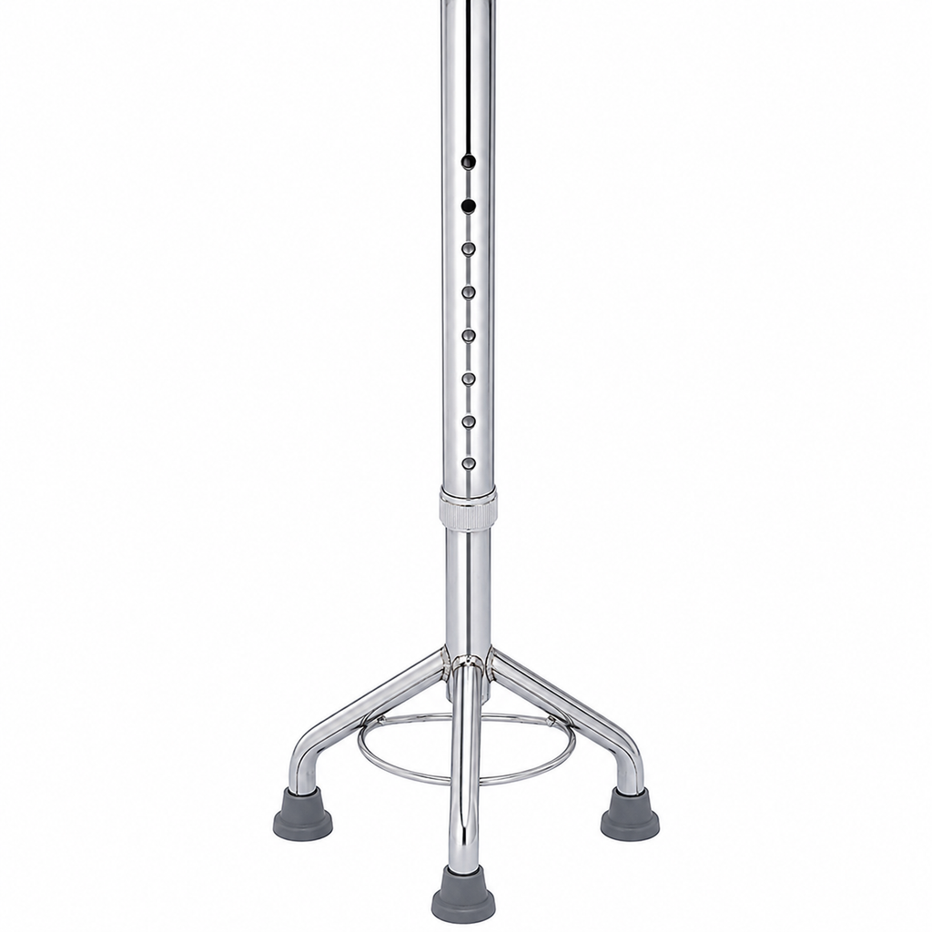 Adjustable Tripod Base Walking Stick | 3 Leg Aluminium Walking Cane