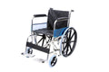 Foldable Wheelchair - Chrome Plated Mag Wheel Self Drive Wheelchair